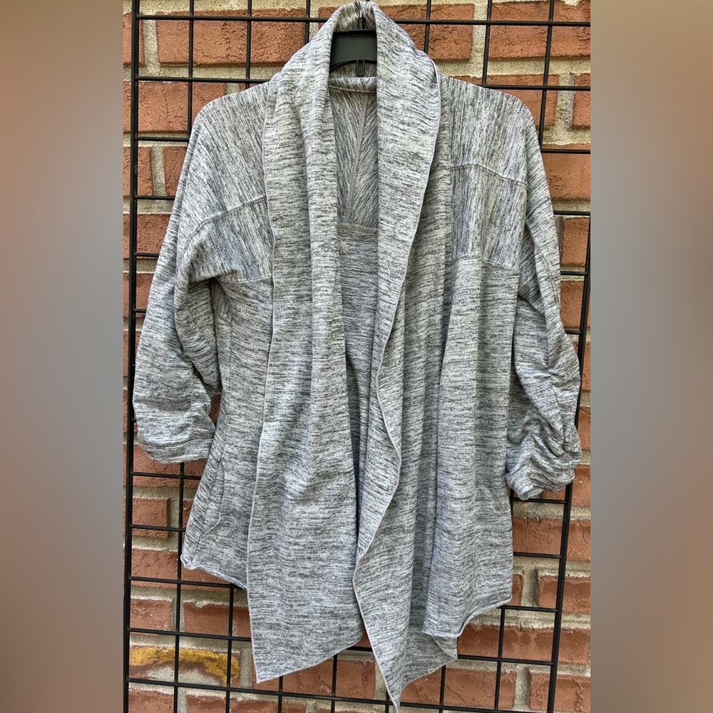 Athleta Heathered Gray Women's Cardigan